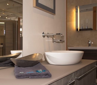 Waschbecken-Küster-Badezimmer